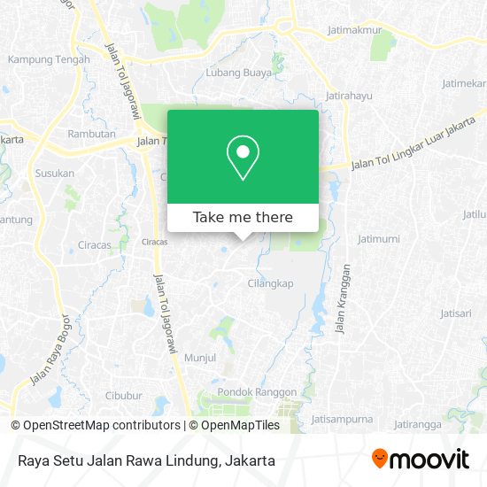 Raya Setu Jalan Rawa Lindung map