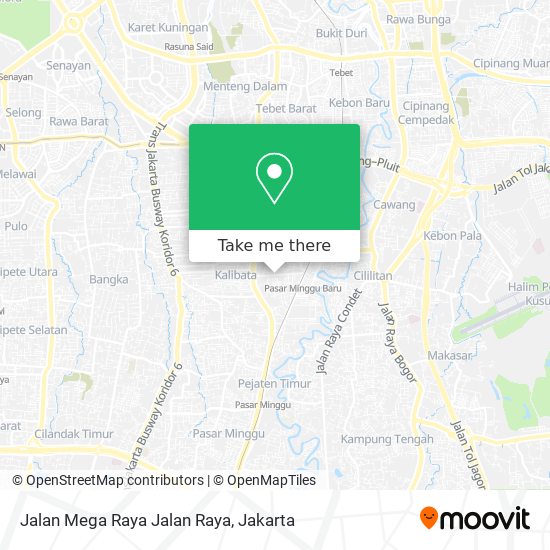 Jalan Mega Raya Jalan Raya map