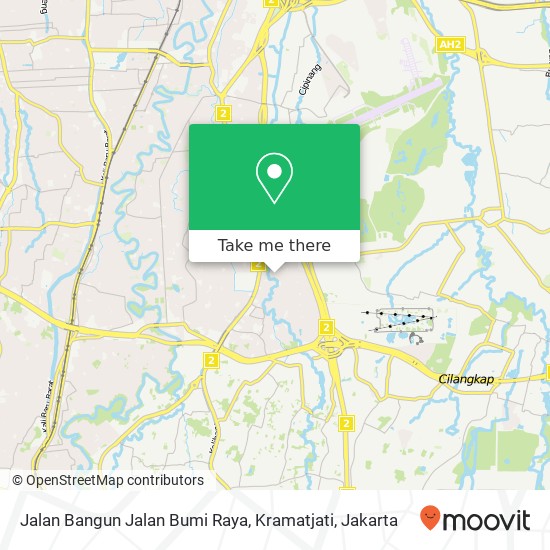 Jalan Bangun Jalan Bumi Raya, Kramatjati map