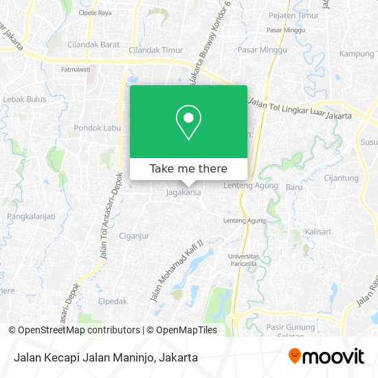 Jalan Kecapi Jalan Maninjo map