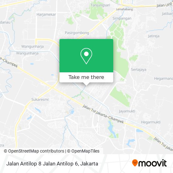 Jalan Antilop 8 Jalan Antilop 6 map