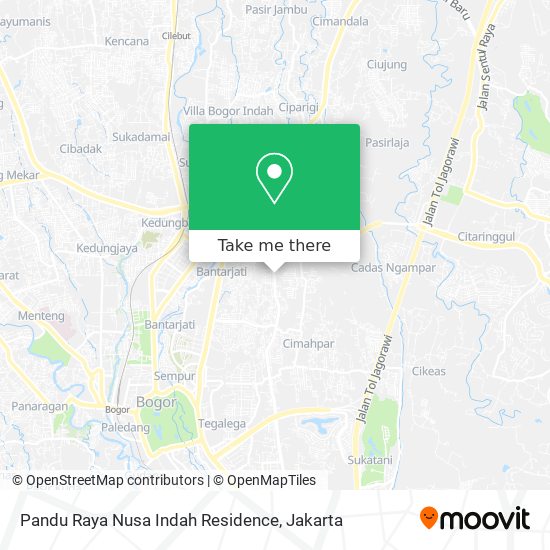 Pandu Raya Nusa Indah Residence map