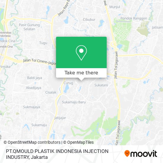 PT.QMOULD PLASTIK INDONESIA INJECTION INDUSTRY map