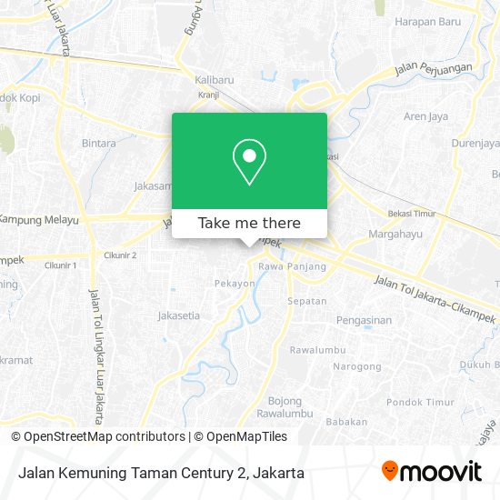 Jalan Kemuning Taman Century 2 map