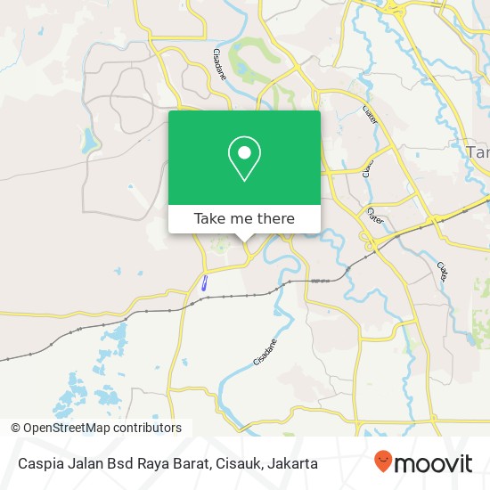 Caspia Jalan Bsd Raya Barat, Cisauk map