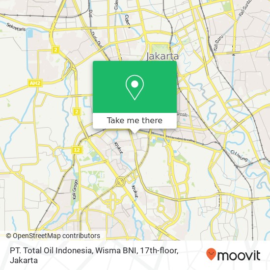 PT. Total Oil Indonesia, Wisma BNI, 17th-floor map