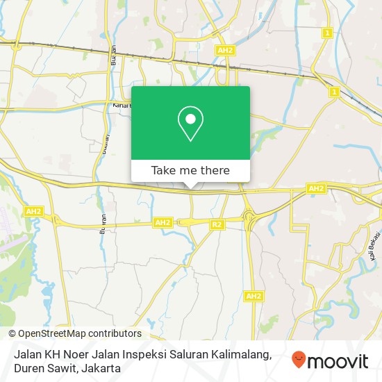 Jalan KH Noer Jalan Inspeksi Saluran Kalimalang, Duren Sawit map