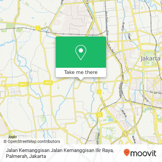 Jalan Kemanggisan Jalan Kemanggisan Ilir Raya, Palmerah map