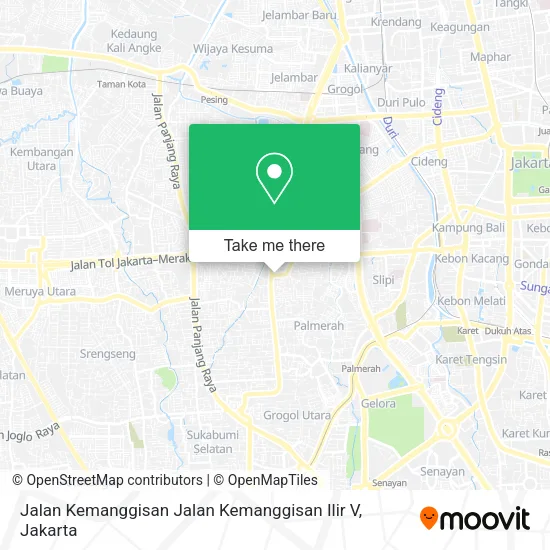 Jalan Kemanggisan Jalan Kemanggisan Ilir V map
