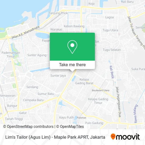 Lim's Tailor (Agus Lim) - Maple Park APRT map