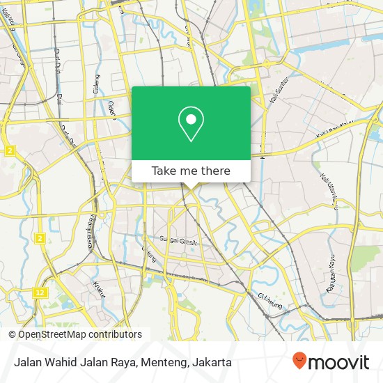 Jalan Wahid Jalan Raya, Menteng map