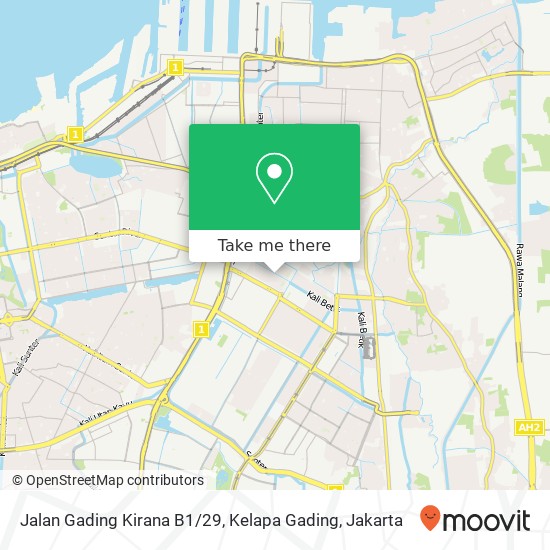 Jalan Gading Kirana B1 / 29, Kelapa Gading map