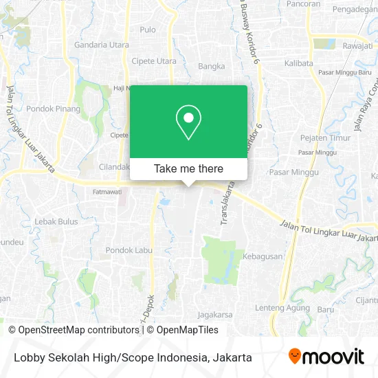Lobby Sekolah High / Scope Indonesia map
