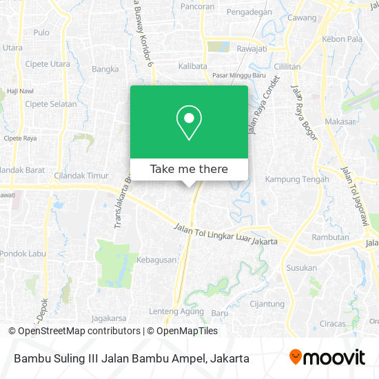 Bambu Suling III Jalan Bambu Ampel map