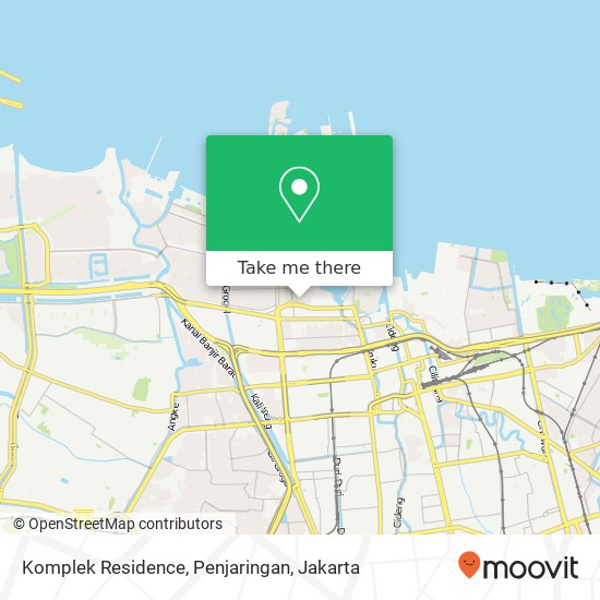 Komplek Residence, Penjaringan map