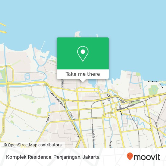 Komplek Residence, Penjaringan map