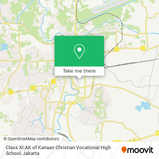 Class XI.AK of Kanaan Christian Vocational High School map