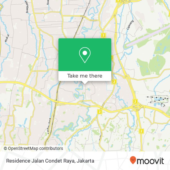 Residence Jalan Condet Raya map