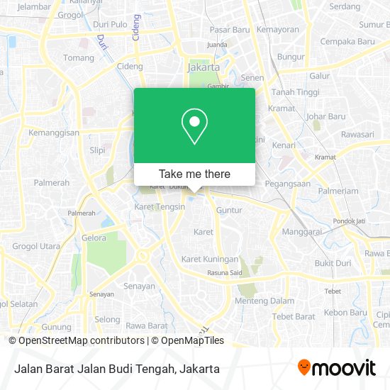 Jalan Barat Jalan Budi Tengah map