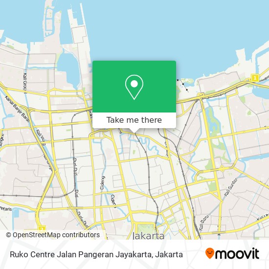 Ruko Centre Jalan Pangeran Jayakarta map