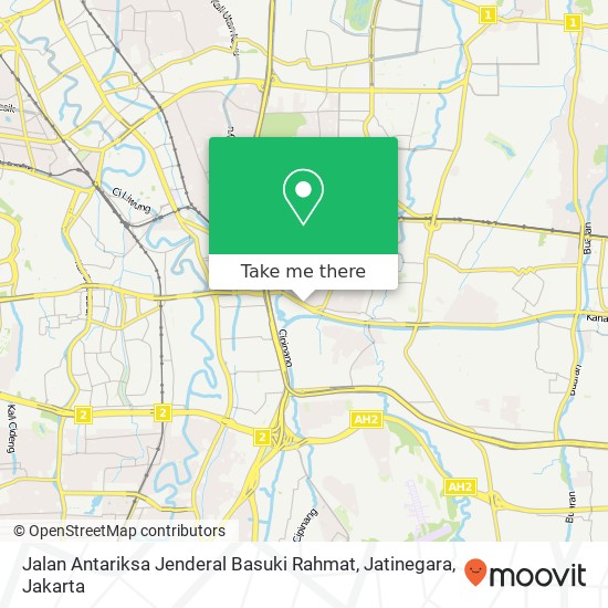 Jalan Antariksa Jenderal Basuki Rahmat, Jatinegara map