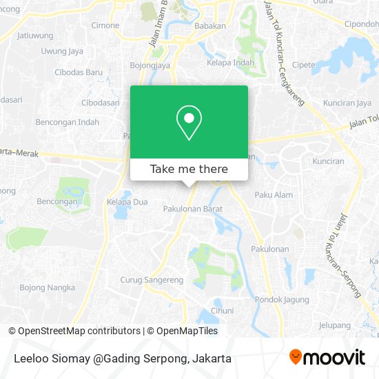 Leeloo Siomay @Gading Serpong map