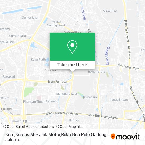 Kcm,Kursus Mekanik Motor,Ruko Bca Pulo Gadung map