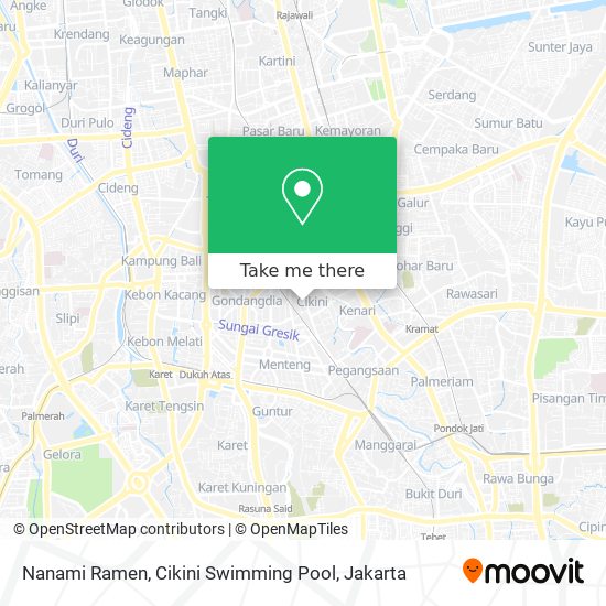 Nanami Ramen, Cikini Swimming Pool map