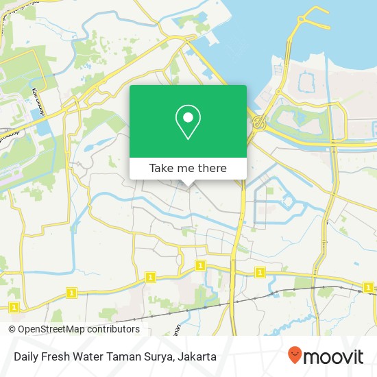 Daily Fresh Water Taman Surya map