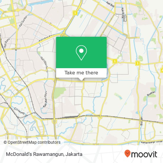 McDonald's Rawamangun map