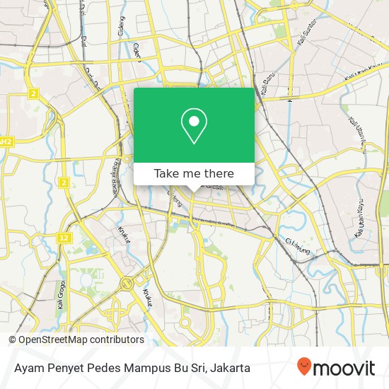 Ayam Penyet Pedes Mampus Bu Sri map