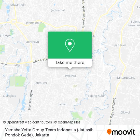 Yamaha Yefta Group Team Indonesia (Jatiasih - Pondok Gede) map