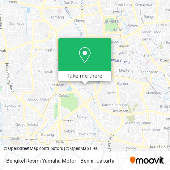 Bengkel Resmi Yamaha Motor - Benhil map