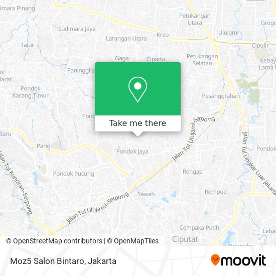 Moz5 Salon Bintaro map