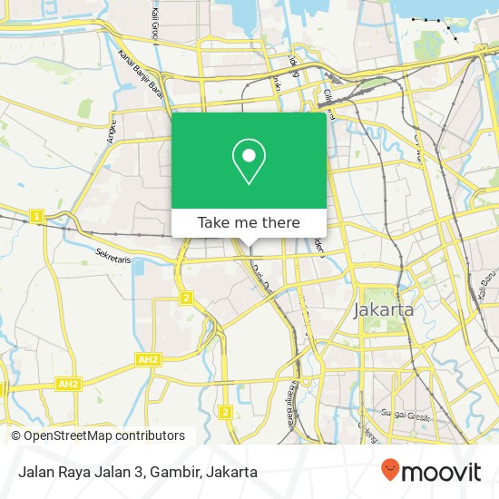 Jalan Raya Jalan 3, Gambir map