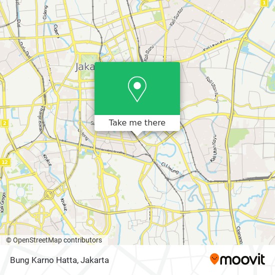 Bung Karno Hatta map