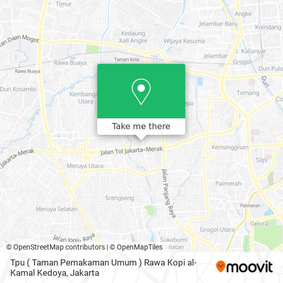 Tpu ( Taman Pemakaman Umum ) Rawa Kopi al-Kamal Kedoya map