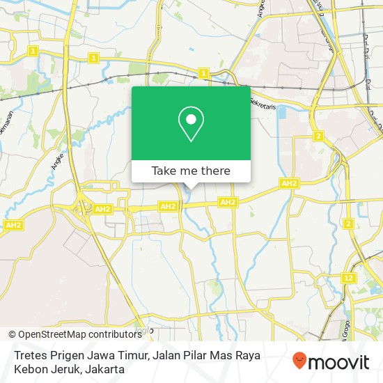 Tretes Prigen Jawa Timur, Jalan Pilar Mas Raya Kebon Jeruk map