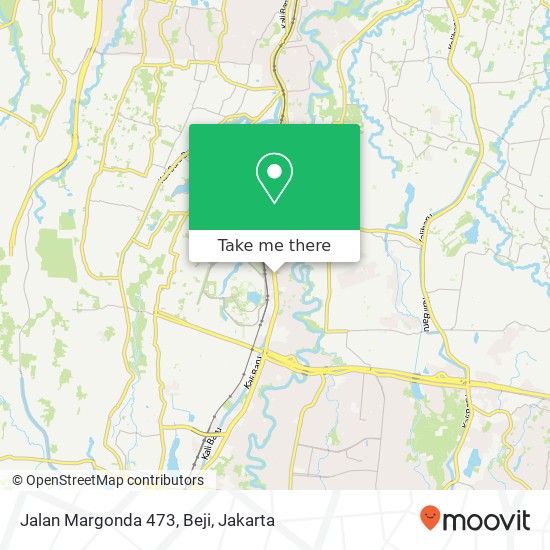 Jalan Margonda 473, Beji map