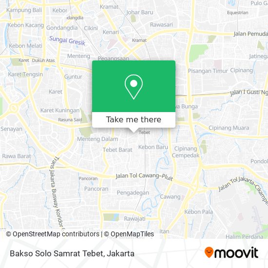 Bakso Solo Samrat Tebet map