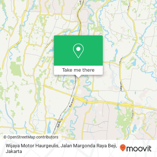 Wijaya Motor Haurgeulis, Jalan Margonda Raya Beji map