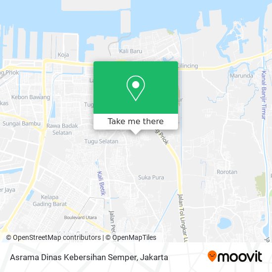 Asrama Dinas Kebersihan Semper map