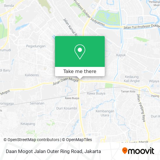 Daan Mogot Jalan Outer Ring Road map