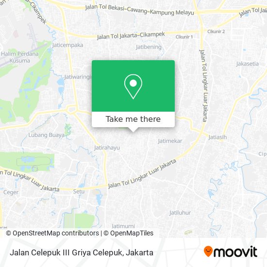 Jalan Celepuk III Griya Celepuk map