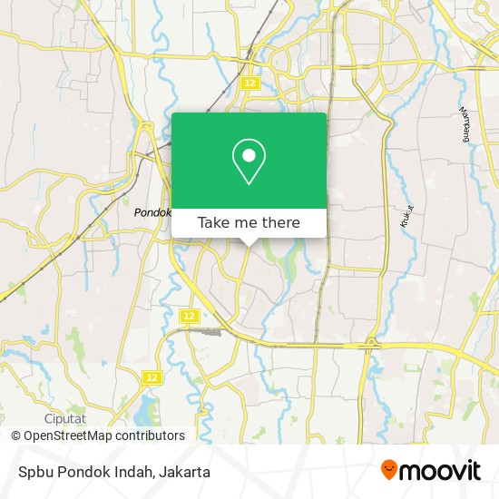 Spbu Pondok Indah map