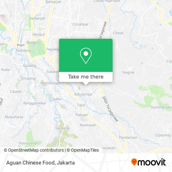 Aguan Chinese Food map