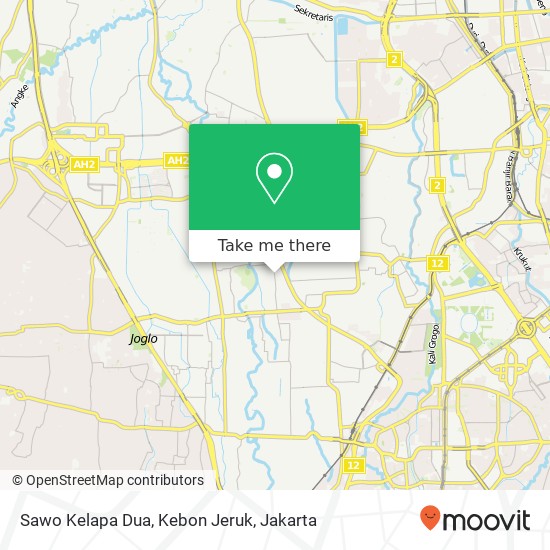 Sawo Kelapa Dua, Kebon Jeruk map