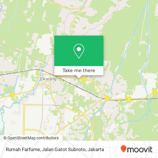 Rumah Farfume, Jalan Gatot Subroto map