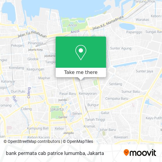 bank permata cab patrice lumumba map