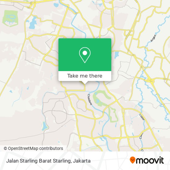 Jalan Starling Barat Starling map